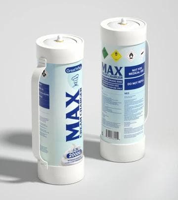 GreatWhip Maxxi 3.3L N2O Cream Charger Cylinder