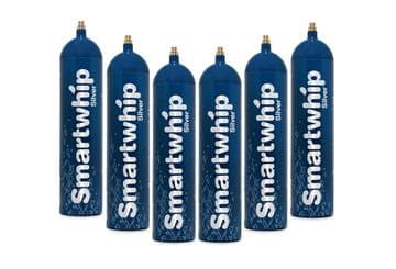 Smartwhip Silver 640g Case of 6 Cream Charger Cylinders